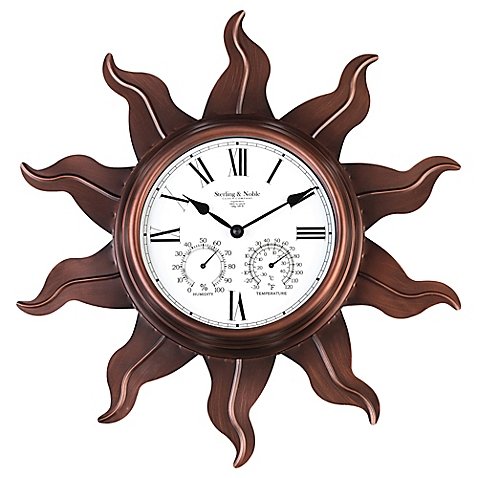 Sterling-Noble-Metal-Sun-Outdoor-Wall-Clock-with-Copper-Finish-0
