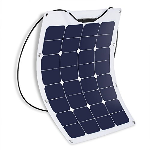 Suaoki-50W100W-18V-Solar-Panel-Charger-SunPower-Cell-Ultra-Thin-Flexible-with-MC4-Connector-Charging-for-RV-Boat-Cabin-Tent-CarCompatibility-with-18V-and-Below-Devices-0