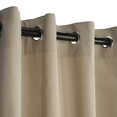 Sunbrella-Outdoor-Curtain-With-Grommets-By-Hatteras-Outdoors-52-12-X-84-Inch-Antique-Beige-0