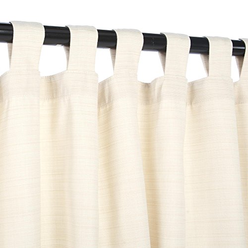 Sunbrella-Outdoor-Curtain-with-Tabs-Dupione-Pearl-0