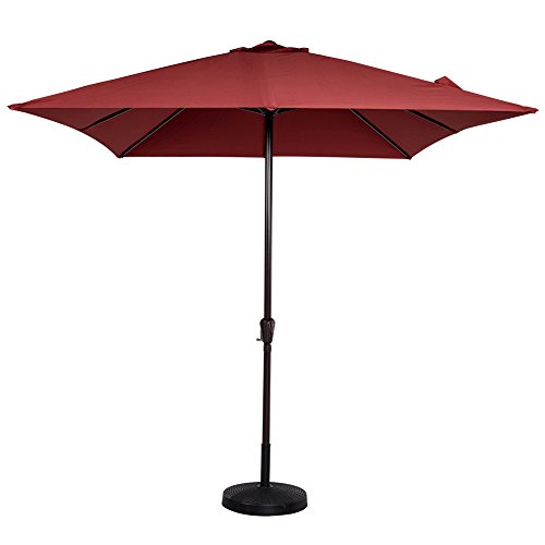 Sundale-Outdoor-8-11-Ft-Rectangular-Patio-Garden-Outdoor-Umbrella-with-Crank-220g-Polyester-0-1