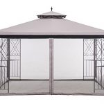 Sunjoy-L-GZ288PST-4H-Large-Parlay-Gazebo-with-Netting-12-by-10-Tan-0-1