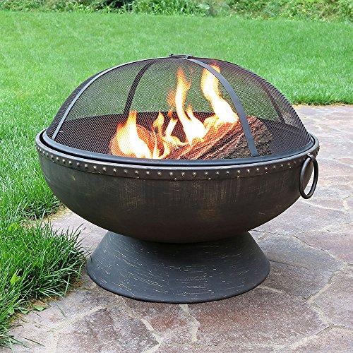 Sunnydaze-30-Inch-Firebowl-Fire-Pit-with-Handles-and-Spark-Screen-0-0