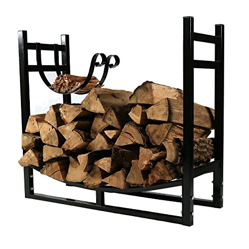 Sunnydaze-IndoorOutdoor-Firewood-Log-Rack-with-Kindling-Holder-33-Inch-Wide-x-30-Inch-Tall-0
