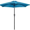 TMS-Beach-Umbrella-Aluminum-Outdoor-8ft-Crank-Tilt-Sunshade-Cover-Patio-Market-Umbrella-Blue-0