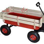 TMS-Outdoor-Wagon-All-Terrain-Pulling-w-Wood-Railing-Air-Tires-Children-Kid-Garden-0-0