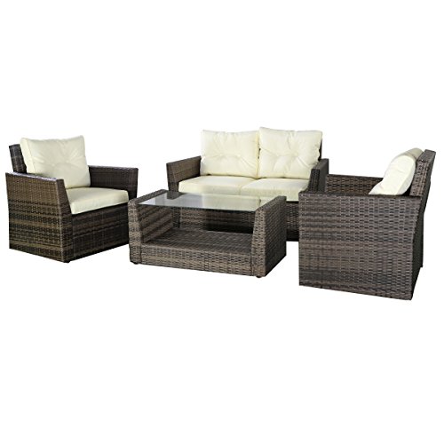 Tangkula-4PC-Rattan-Sofa-Furniture-Set-Patio-Lawn-Cushioned-Seat-Gradient-Brown-Wicker-0
