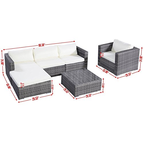 Tangkula-6PC-Furniture-Set-Aluminum-Patio-Sofa-PE-Gray-Rattan-Couch-2-Set-Cushion-Covers-0-1