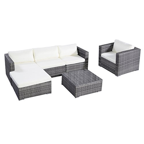 Tangkula-6PC-Furniture-Set-Aluminum-Patio-Sofa-PE-Gray-Rattan-Couch-2-Set-Cushion-Covers-0