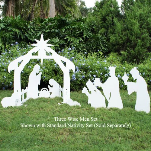 Teak-Isle-Christmas-Outdoor-3-Wise-Men-Nativity-Figures-0-0