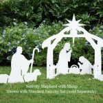Teak-Isle-Christmas-Outdoor-Nativity-Shepherd-with-Sheep-Figure-0-0