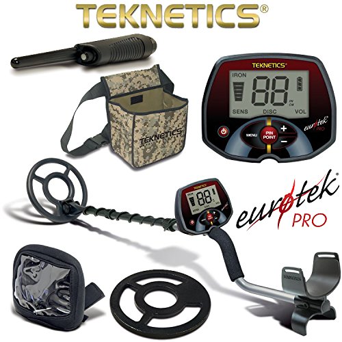 Teknetics-Eurotek-Pro-Metal-Detector-with-Coil-Cover-Rain-Cover-Pouch-PinPointer-0