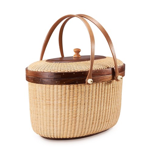 Tengtian-Brand-Nantucket-Basket-Picnic-Basket-Shopping-Basket-Basket-Storage-Basket-Rattan-Chinese-Traditional-Handicrafts-Casual-Style-Natural-Environmental-Protection-0-1