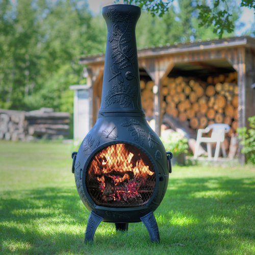 The-Blue-Rooster-Dragonfly-Chiminea-in-Charcoal-0