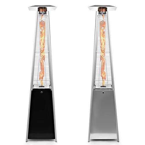 Thermo-Tiki-Deluxe-Propane-Outdoor-Patio-Heater-Pyramid-Style-w-Dancing-Flame-Floor-Standing-Multiple-Colors-Available-0
