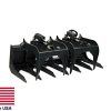 Tine-Grapple-Commercial-for-all-Skid-Steers-Logs-Rocks-Demolition-7-Ft-0