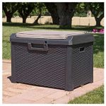 Toomax-Santorini-Plus-Brown-33-Gallon-Cushioned-Outdoor-Deck-Box-With-WeatherUV-Resistant-Wicker-Style-Exterior-Can-Be-Padlocked-Italian-Made-0-0