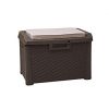 Toomax-Santorini-Plus-Brown-33-Gallon-Cushioned-Outdoor-Deck-Box-With-WeatherUV-Resistant-Wicker-Style-Exterior-Can-Be-Padlocked-Italian-Made-0