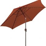 Tropishade-Tropilight-LED-Lighted-9-ft-Bronze-Aluminum-Market-Umbrella-with-Rust-Polyester-Cover-0-0