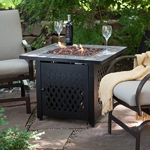 UniFlame-Slate-Mosaic-Propane-Fire-Pit-Table-with-FREE-Cover-0