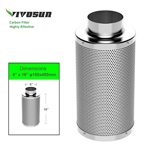 VIVOSUN-Air-Carbon-Filter-Odor-Control-with-Australia-Virgin-Charcoal-for-Inline-Fan-0-1
