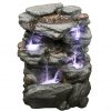 Virginia-Rock-Water-Fountain-Stunning-Garden-Fountain-with-Cascading-Pools-and-LED-Lights-Soothing-Sounds-and-Low-Splash-Design-Pump-Included-0