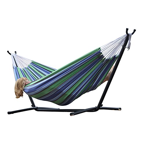 Vivere-Double-Hammock-with-Space-Saving-Steel-Stand-0-1