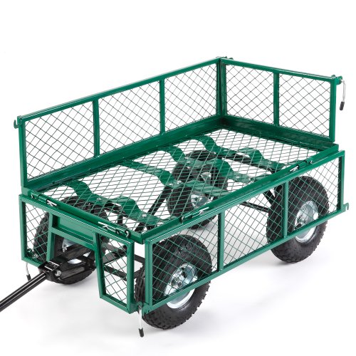 VonHaus-All-Terrain-Heavy-Duty-Garden-Cart-770lbs-Load-Capacity-Folding-Sides-and-10-inch-Off-Road-Tires-0-1