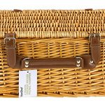 VonShef-4-Person-Wicker-Picnic-Basket-Hamper-Set-with-Flatware-Plates-and-Wine-Glasses-Includes-Blue-Checked-Pattern-Lining-and-FREE-Picnic-Blanket-0-1