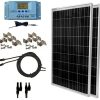 WindyNation-200-Watt-Solar-Panel-Complete-Off-Grid-RV-Boat-Kit-with-LCD-PWM-Charge-Controller-Solar-Cable-MC4-Connectors-Mounting-Brackets-0