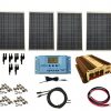 WindyNation-Complete-400-Watt-Solar-Panel-Kit-with-1500-Watt-VertaMax-Power-Inverter-RV-Boat-Off-Grid-12-Volt-Battery-0
