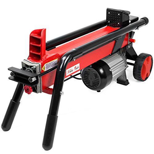 XtremepowerUS-Electrical-Log-Splitter-Wood-Cutter-with-Mobile-Hydraulic-Wheels-Red-0