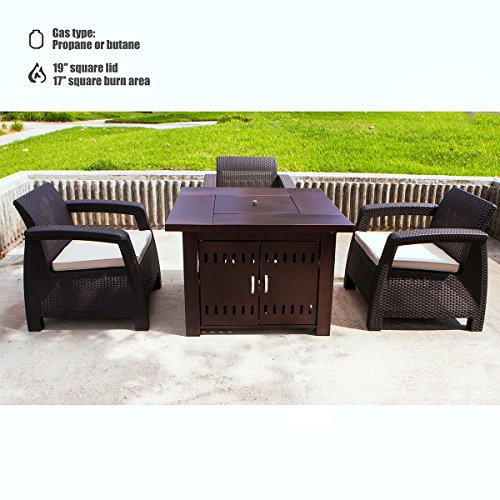 XtremepowerUS-Out-door-Patio-Heaters-LPG-Propane-Fire-Pit-Table-Hammered-Bronze-Steel-Finish-0-0