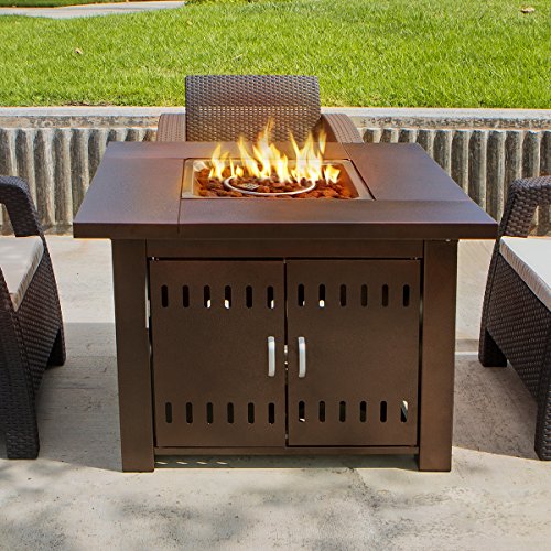 XtremepowerUS-Out-door-Patio-Heaters-LPG-Propane-Fire-Pit-Table-Hammered-Bronze-Steel-Finish-0