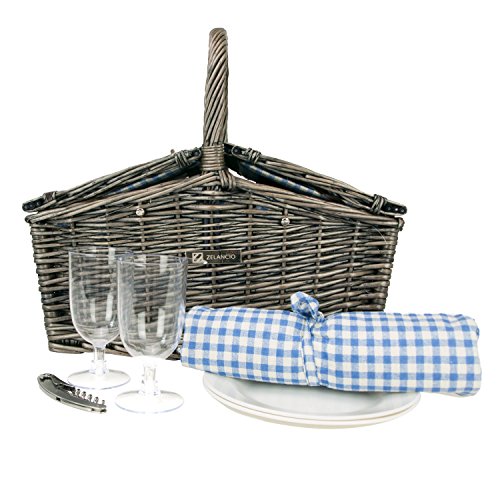 Zelancio-Double-Lid-Picnic-Wicker-Basket-for-Two-Persons-Large-0-0