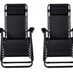 Zero-Gravity-Chairs-Case-Of-2-Black-Lounge-Patio-Chairs-Outdoor-Yard-Beach-O62-0-1