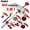 FENGKE-2018-2-stroke-52cc-175kw-9-in-1-Pole-Chainsaw-Hedge-Trimmer-Brush-Cutter-Grass-Trimmer-Whipper-Snipper-Pruner-Line-Tree-0