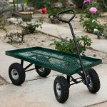 10-1000Lbs-Wheelbarrow-Outdoor-Garden-Wagon-Nursery-Cart-Pneumatic-Tires-Holds-0