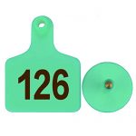 100pcs-TPU-Laser-Curve-Cattle-Ear-Tag-Tagger-Copper-Head-green-with-number-0