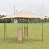 10×10-Square-Gazebo-Canopy-Tent-Shelter-Awning-Garden-Patio-WBrown-Cover-0-0