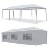 10×30-Outdoor-Canopy-Party-Wedding-Tent-White-Gazebo-Pavilion-w8-Side-Walls-0-0