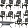 11-Pc-Dining-Set-Cast-Aluminum-Patio-Furniture-10-Nassau-Chairs-1-42×102-Oval-Table-0