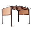 12-x-9-Pergola-Kit-Metal-Frame-Gazebo-Canopy-Cover-Patio-Furniture-Shelter-0