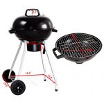 185-Charcoal-Grill-Enamel-Lid-2-Bottom-Storage-Wire-Rack-Wheels-Kettle-Style-Design-Outdoor-Garden-Patio-Backyard-Yard-BBQ-Barbecue-Cooking-Grilling-Durable-Sturdy-Steel-Frame-Removable-Ash-Catcher-0-1