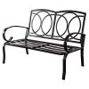 2-Pcs-Patio-Outdoor-LoveSeat-Coffee-Table-Set-Furniture-Bench-With-Cushion-0-2