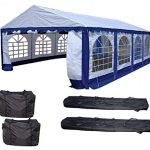 26×16-PE-Party-Tent-BlueWhite-Heavy-Duty-Wedding-Canopy-Carport-with-Storage-Bags-By-DELTA-Canopies-0