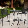 3-Piece-Outdoor-Bistro-Set-Bar-Height-Black-This-Traditional-Patio-Furniture-is-Stylish-and-Comfortable-Bistro-Sets-Compliment-Your-Patio-Deck-Or-Pool-Area-Perfectly-Patio-Furniture-Sets-Of-This-Quali-0