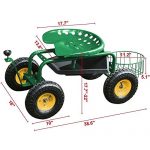 300lbs-Garden-Cart-Rolling-Work-Seat-With-Tool-Tray-Heavy-Duty-Planting-New-0-0