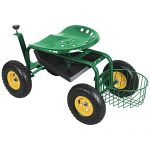 300lbs-Garden-Cart-Rolling-Work-Seat-With-Tool-Tray-Heavy-Duty-Planting-New-0-2