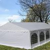 32×20-PE-Party-Tent-White-Heavy-Duty-Wedding-Gazebo-Canopy-Carport-with-Storage-Bags-By-DELTA-Canopies-0-0